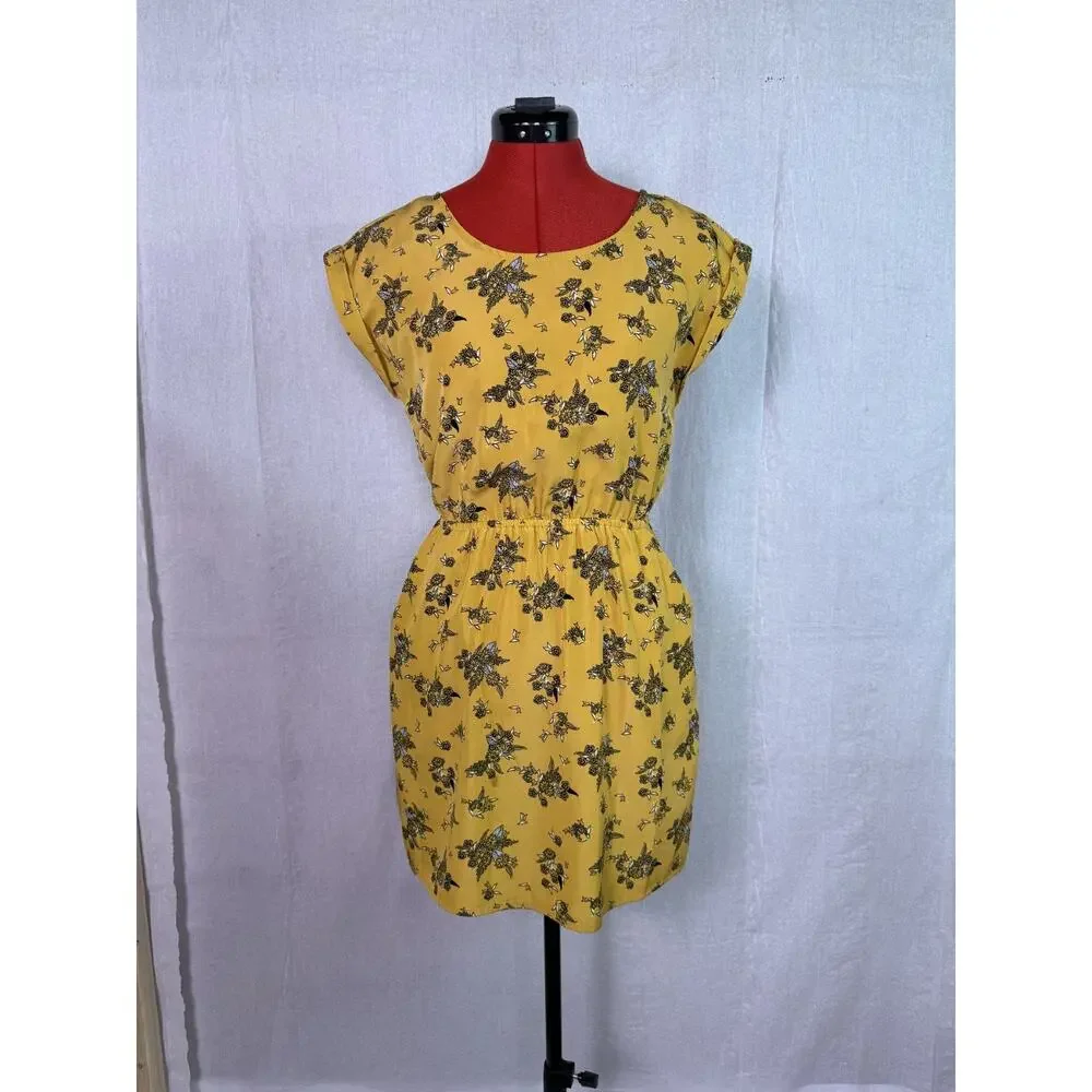 Hippie Rose | Dresses | Hippie Rose Vtg Inspired Harvest Gold Floral  Prairie Dress Womens Size Xs D20 | Poshmark